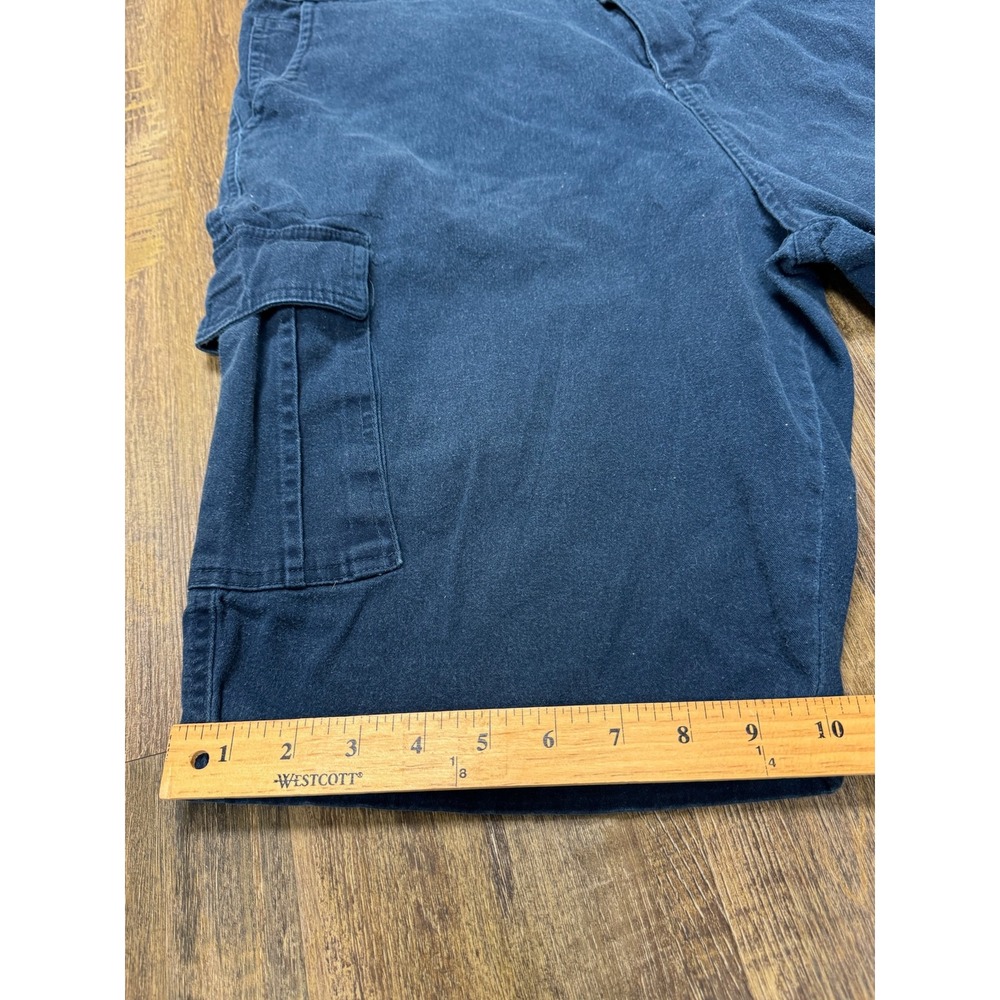 Wicked Stitch Mens Navy Blue Cargo Shorts Size 42 Utility Workwear Hiking Summer - Picture 8 of 15
